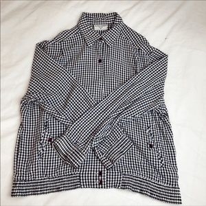 Navy Gingham shirt